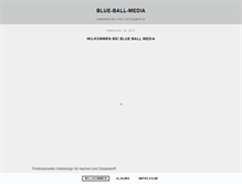 Tablet Screenshot of blue-ball-media.de
